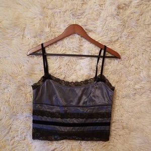 AUTHENTIC Moschino lace silk crop top